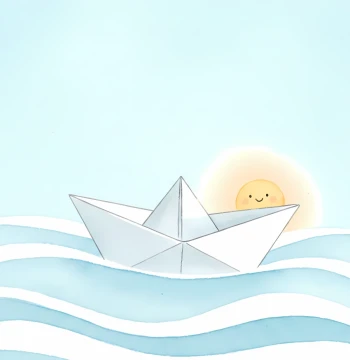 Affiche « Le Bateau de Papier »