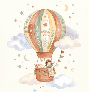 Affiche « La Montgolfière »